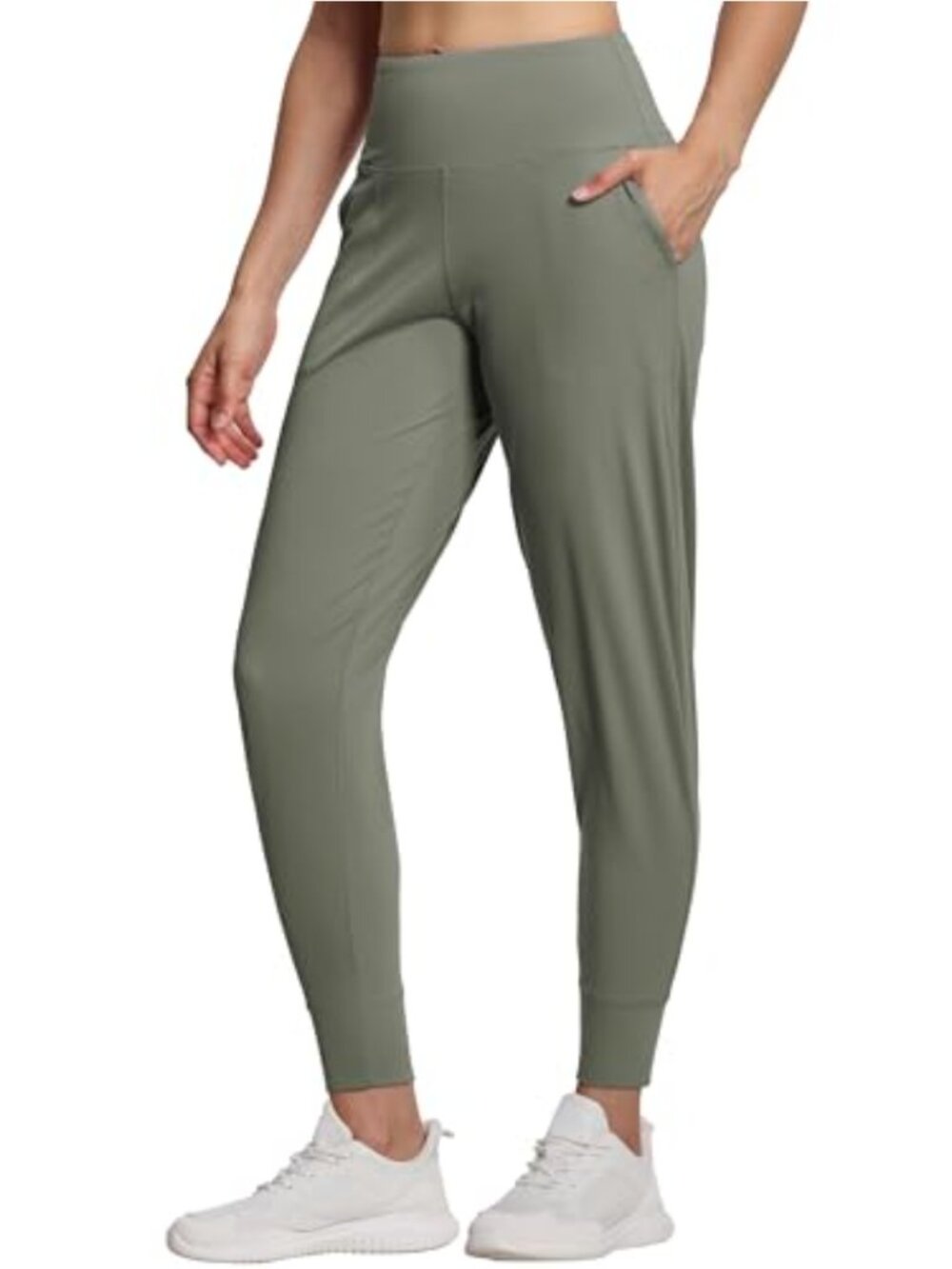 Women's High Waist Tapered Joggers Sweatpants with Pockets